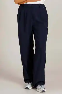 Wehkamp Ivy Beau straight highwaist pantalon donkerblauw aanbieding