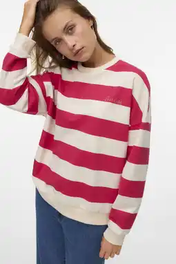 Wehkamp VERO MODA gestreepte top wit aanbieding