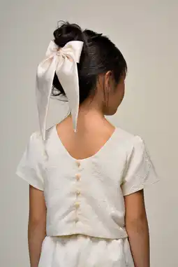 Wehkamp Le Chic jacquard blousetop offwhite aanbieding