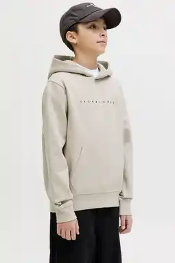 Wehkamp JACK & JONES JUNIOR hoodie beige aanbieding