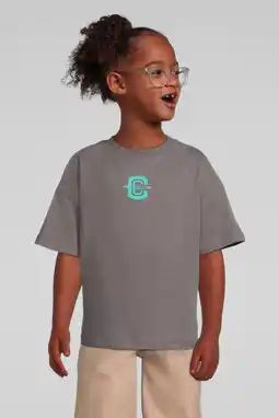 Wehkamp Coolcat T-shirt met beer printopdruk Esmee grijs aanbieding