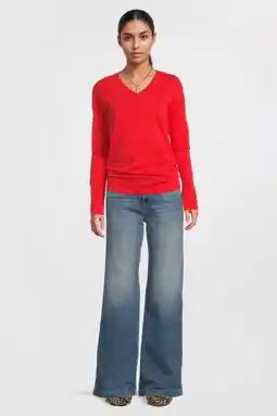 Wehkamp Anytime longsleeve V-hals rood aanbieding
