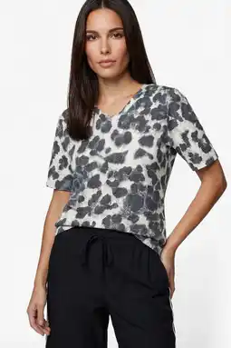 Wehkamp G-maxx top met panterprint zand aanbieding