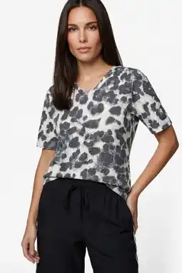 Wehkamp G-maxx top met panterprint zand aanbieding