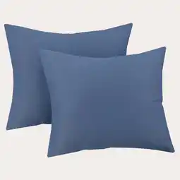 Wehkamp NOUS Living katoen satijnen kussensloop blauw aanbieding