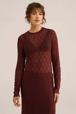 Wehkamp WE Fashion top donkerrood aanbieding