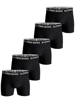 Wehkamp Björn Borg boxershort - zwart (set van 5) aanbieding