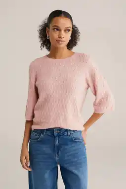 Wehkamp WE Fashion gebreide trui lichtroze aanbieding