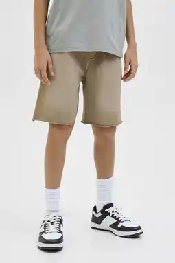 Wehkamp JACK & JONES JUNIOR relaxed casual short donkergroen aanbieding