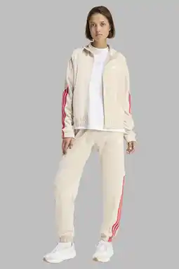 Wehkamp adidas Sportswear trainingspak Stadium ecru/rood aanbieding