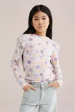 Wehkamp WE Fashion longsleeve rib gebreid ecru aanbieding