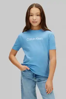 Wehkamp Calvin Klein T-shirt blauw aanbieding