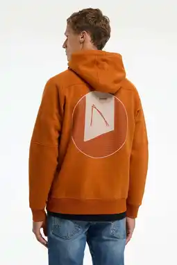 Wehkamp CHASIN' hoodie met backprint oranje aanbieding