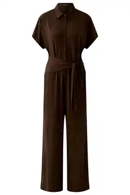 Wehkamp Miss Lagotte jumpsuit bruin aanbieding