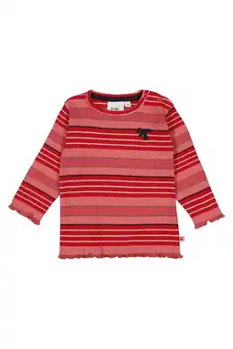 Wehkamp Feetje longsleeve Queen of Hearts roze/rood aanbieding
