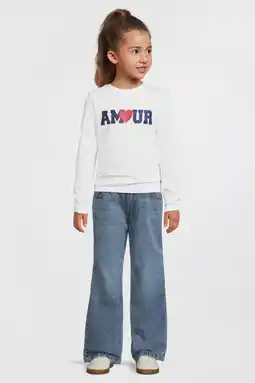 Wehkamp Anytime longsleeve met printopdruk wit aanbieding