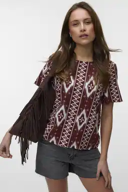 Wehkamp VERO MODA top donkerrood aanbieding
