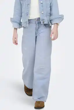 Wehkamp KIDS ONLY GIRL KOGMOTT wide leg jeans light blue denim aanbieding