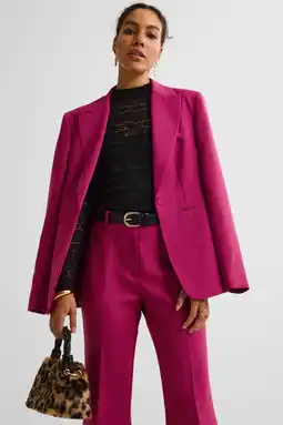 Wehkamp Ruby getailleerde blazer wijnrood aanbieding