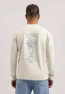 Wehkamp Dstrezzed sweater met backprint ecru aanbieding