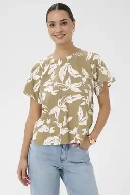 Wehkamp Kaffe blousetop bruin aanbieding