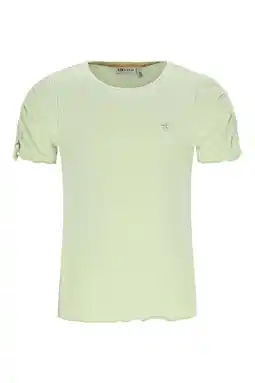 Wehkamp Like Flo T-shirt lichtgroen rib gebreid aanbieding