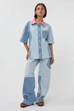 Wehkamp Studio AMAYA Jax highwaist loose fit jeans light blue denim aanbieding
