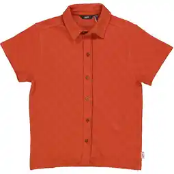 Wehkamp QPI polo oranje met textuur aanbieding