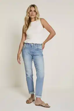Wehkamp Para Mi regularwaist regular fit jeans light blue denim aanbieding