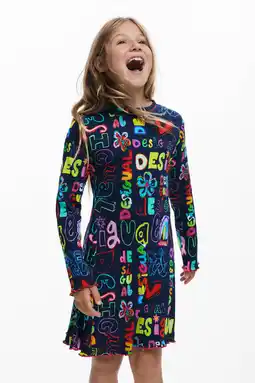 Wehkamp Desigual A-lijn jurk donkerblauw aanbieding