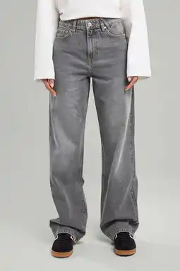 Wehkamp America Today Straight leg jeans grey aanbieding