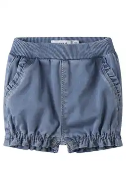 Wehkamp NAME IT BABY regularwaist casual short light blue denim aanbieding