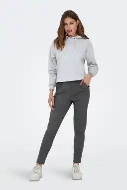 Wehkamp ONLY regular fit broek ONLPOPTRASH grijs aanbieding