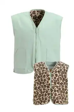 Wehkamp Me & My Monkey reversible gilet mintgroen aanbieding