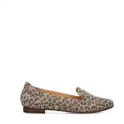 Wehkamp PS Poelman Lies suède loafers met panterprint beige aanbieding