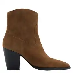 Wehkamp Mango suède cowboylaarzen cognac aanbieding