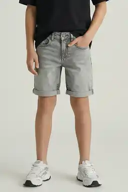Wehkamp Cars denim regular short grey denim aanbieding