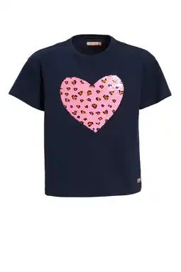 Wehkamp Orange Stars T-shirt met pailletten roze aanbieding