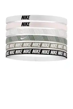 Wehkamp Nike haarbandjes Flex Classic Printed - lichtroze/zwart/multi (set van 6) aanbieding
