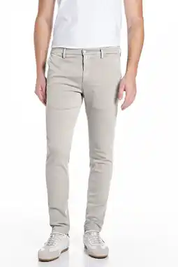 Wehkamp REPLAY ZEUMAR slim chino zand aanbieding