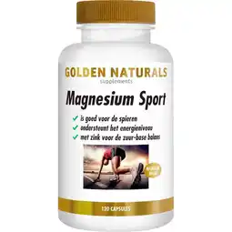 Etos Golden Naturals Magnesium Sport Capsules 120 stuks aanbieding
