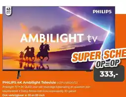EP Beerepoot PHILIPS 4K Ambilight Televisie (43PUS8500/12) aanbieding