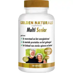 Etos Golden Naturals Multi Senior Capsules 180 stuks aanbieding
