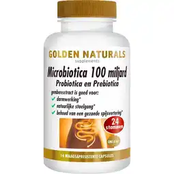 Etos Golden Naturals Microbiotica 100 Miljard Capsules 14 stuks aanbieding