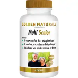 Etos Golden Naturals Multi Senior Capsules 60 stuks aanbieding