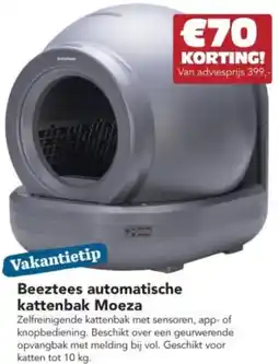 Discus Beeztees automatische kattenbak Moeza aanbieding