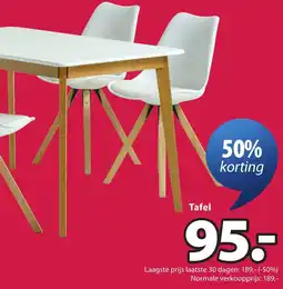 Jysk Jegind tafel aanbieding