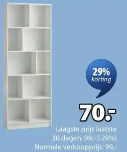 Jysk Mosbjerg boekenkast aanbieding