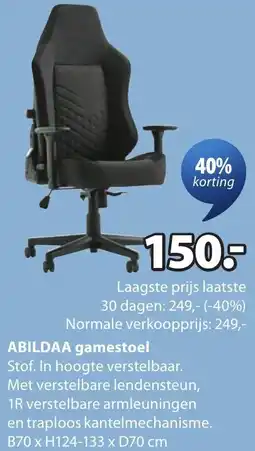 Jysk Abildaa gamestoel aanbieding