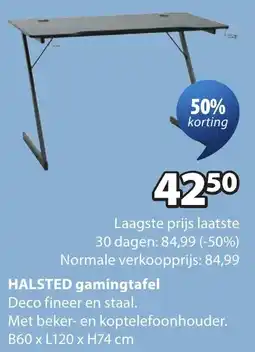 Jysk Halsted gamingtafel aanbieding